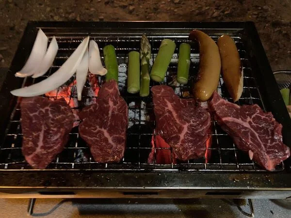 十勝牛のハラミの焼肉
