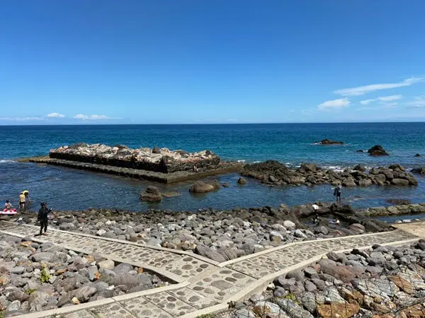 水無海浜温泉に着いた