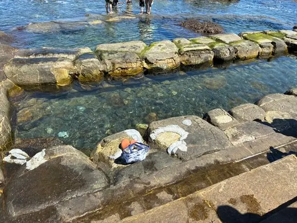 水無海浜温泉の湯舟。