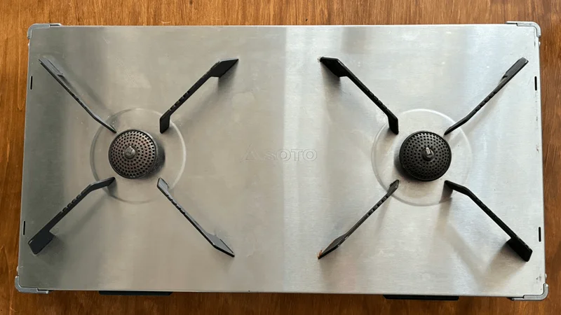 SOTOレギュレーター２バーナー ST-CS528着火画像