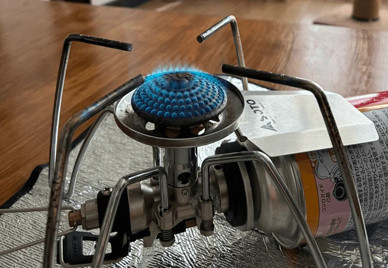SOTO レギュレーターストーブ ST-310着火画像