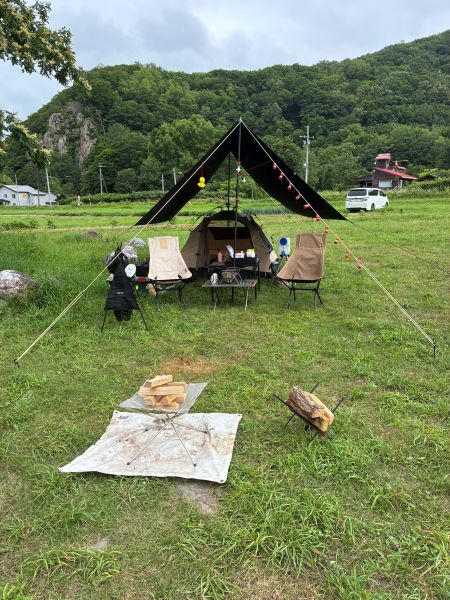 設営後のわたしたちのサイト