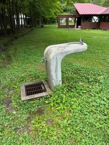 定山渓自然の村に設置の水飲み場