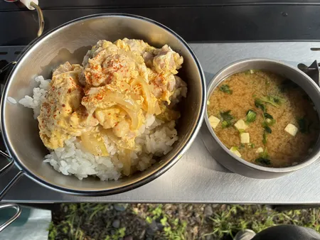 朝ごはんは、親子丼